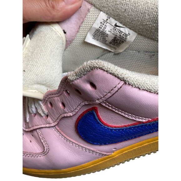 Nike Air Force 1 Low “Feel Free Let’s Talk” Multi-Colored Sneakers Pink Men’s 8 - Picture 10 of 14